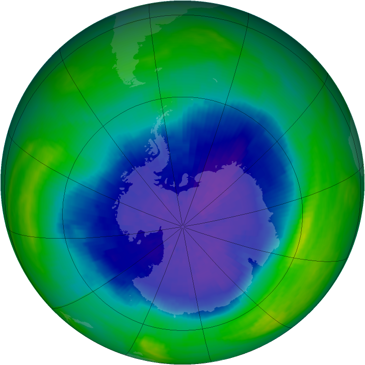 Ozone Map 1989-09-25